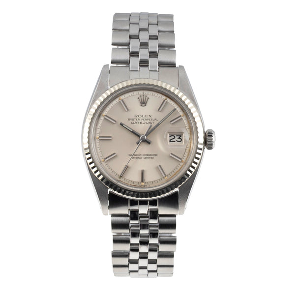 Rolex Datejust acero / oro blanco automático reloj para caballeros 1601 Vintage  [2605133]