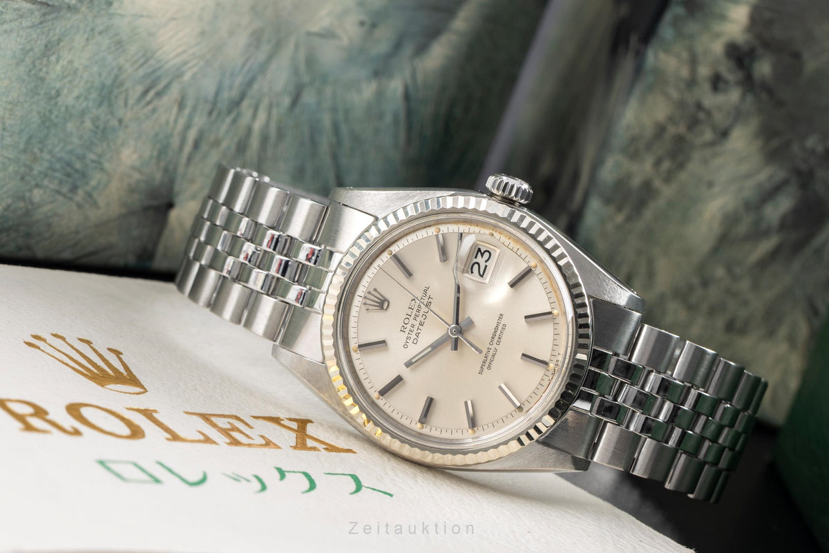 Rolex Datejust acero / oro blanco automático reloj para caballeros 1601 Vintage  [2605133]