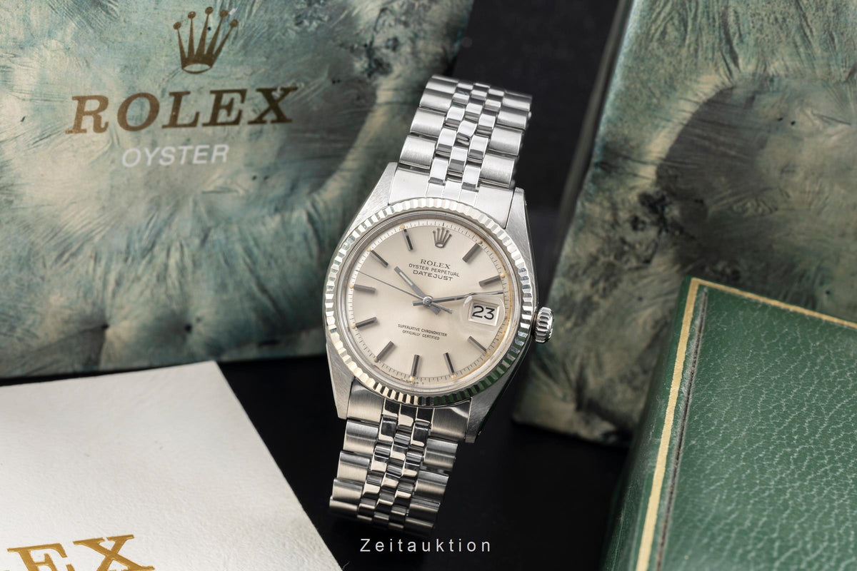 Rolex Datejust acero / oro blanco automático reloj para caballeros 1601 Vintage  [2605133]