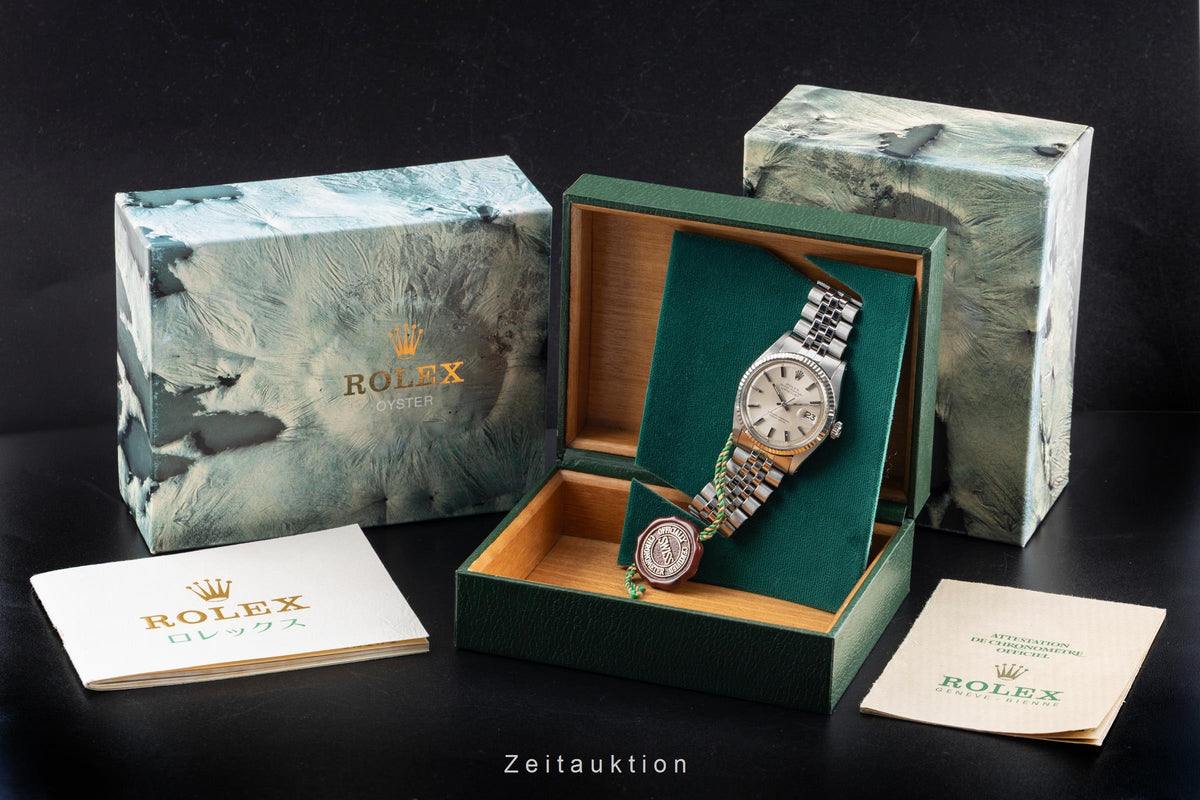 Rolex Datejust acero / oro blanco automático reloj para caballeros 1601 Vintage  [2605133]