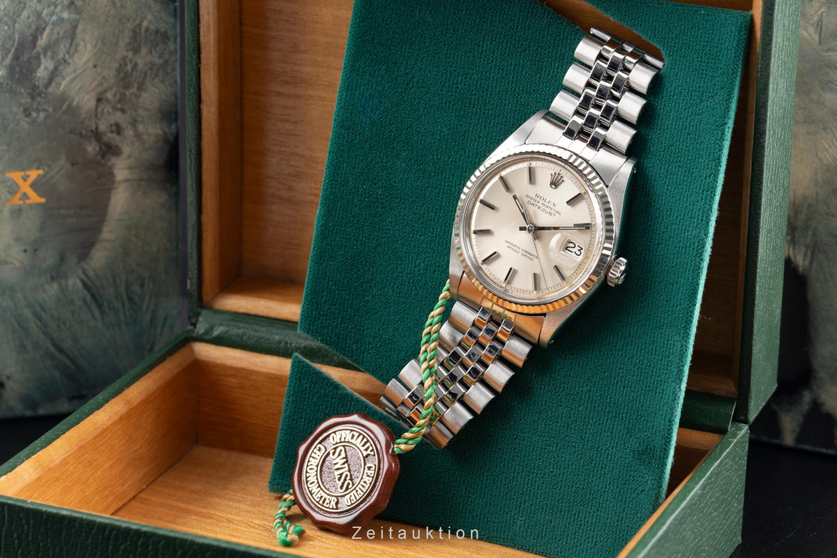 Rolex Datejust acero / oro blanco automático reloj para caballeros 1601 Vintage  [2605133]