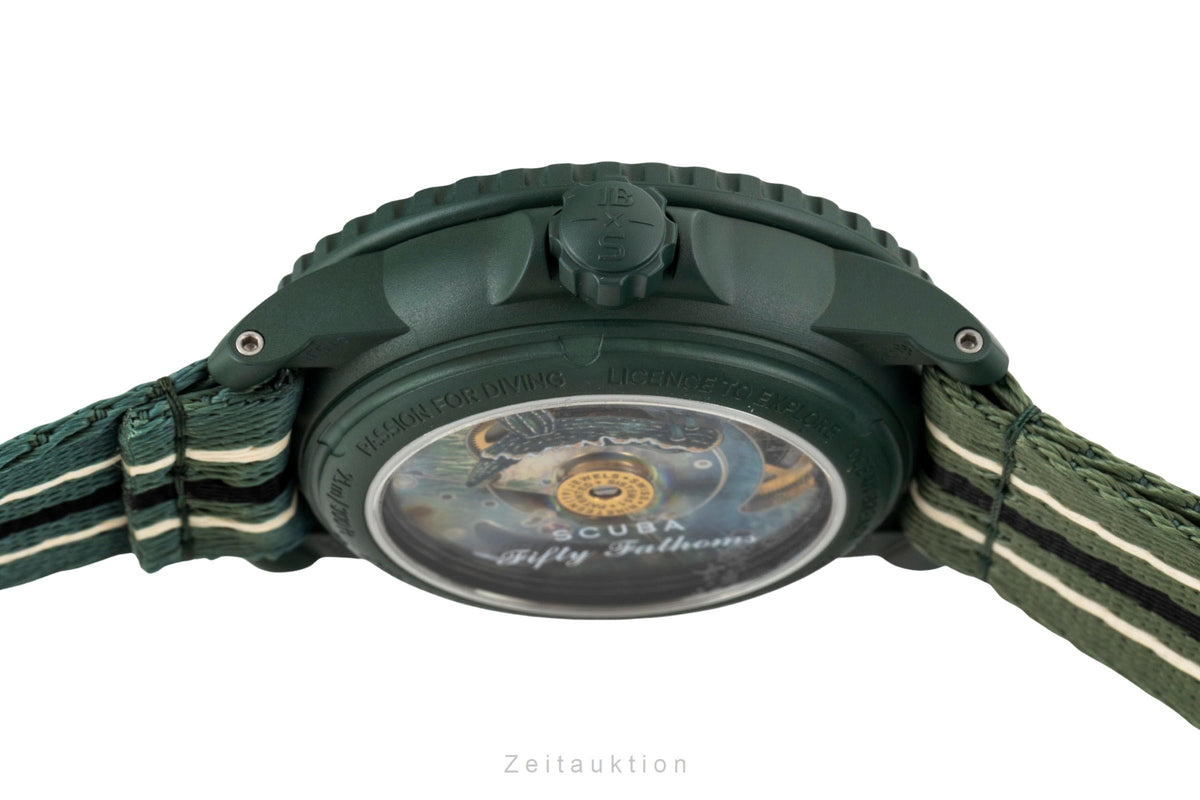 Swatch Blancpain Scuba Fifty Fathoms ceramic automatic men's watch SO35G100   [2605136]