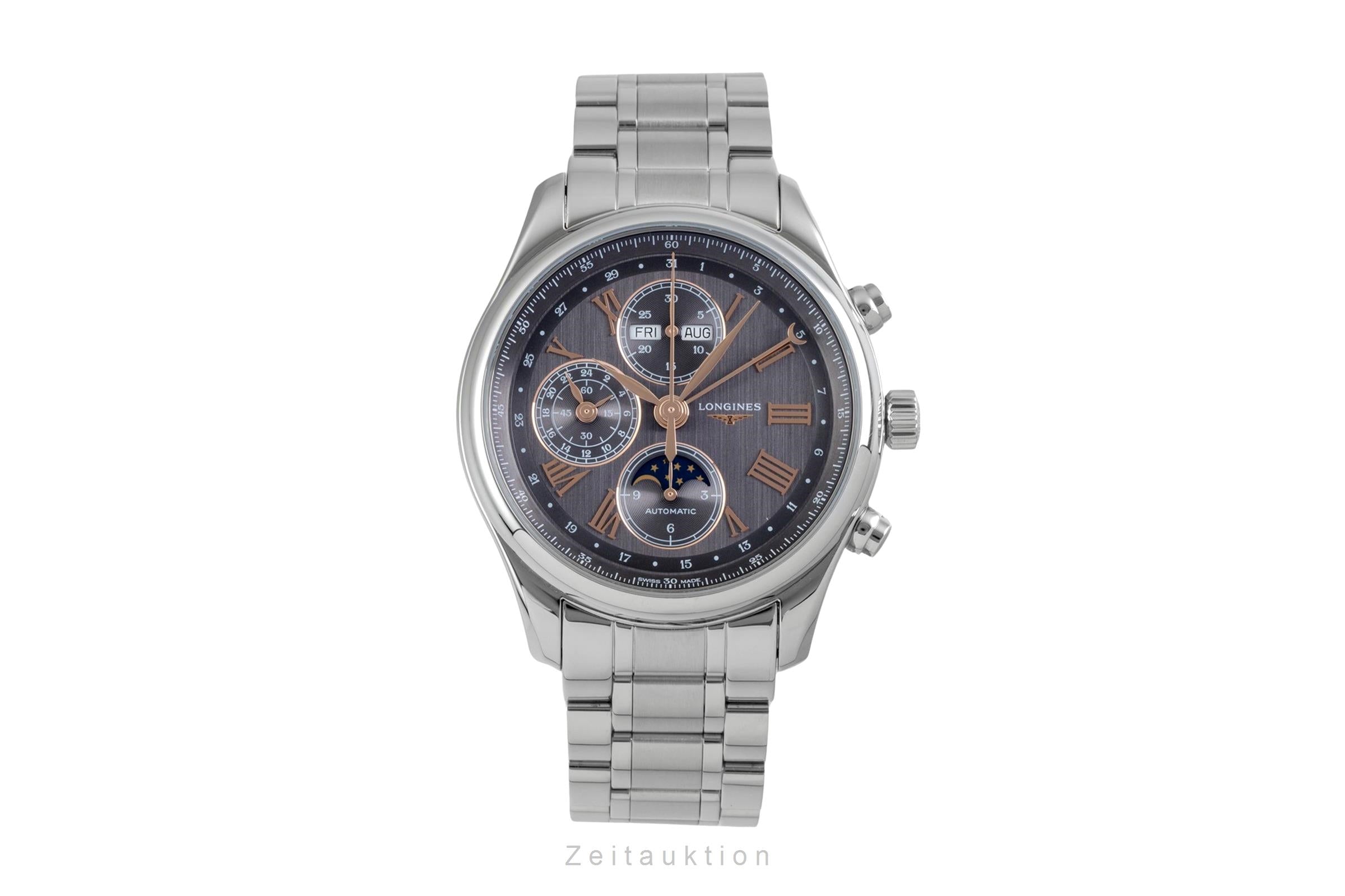 Longines Master Collection Chronograph Mondphase Stahl  L2.773.4.61.6 NP: 4150 € [2605142]