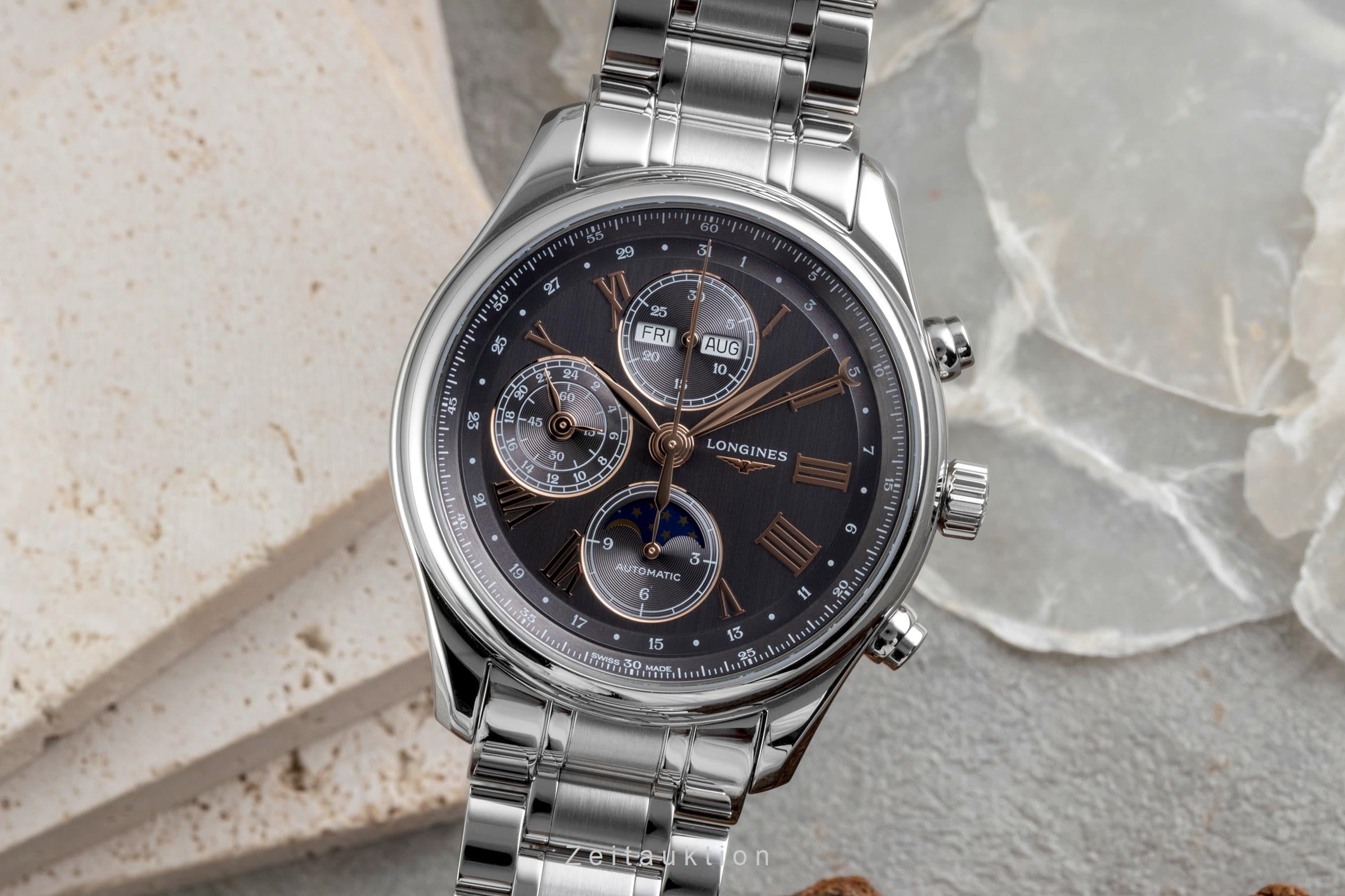 Longines Master Collection Chronograph Mondphase Stahl  L2.773.4.61.6 NP: 4150 € [2605142]