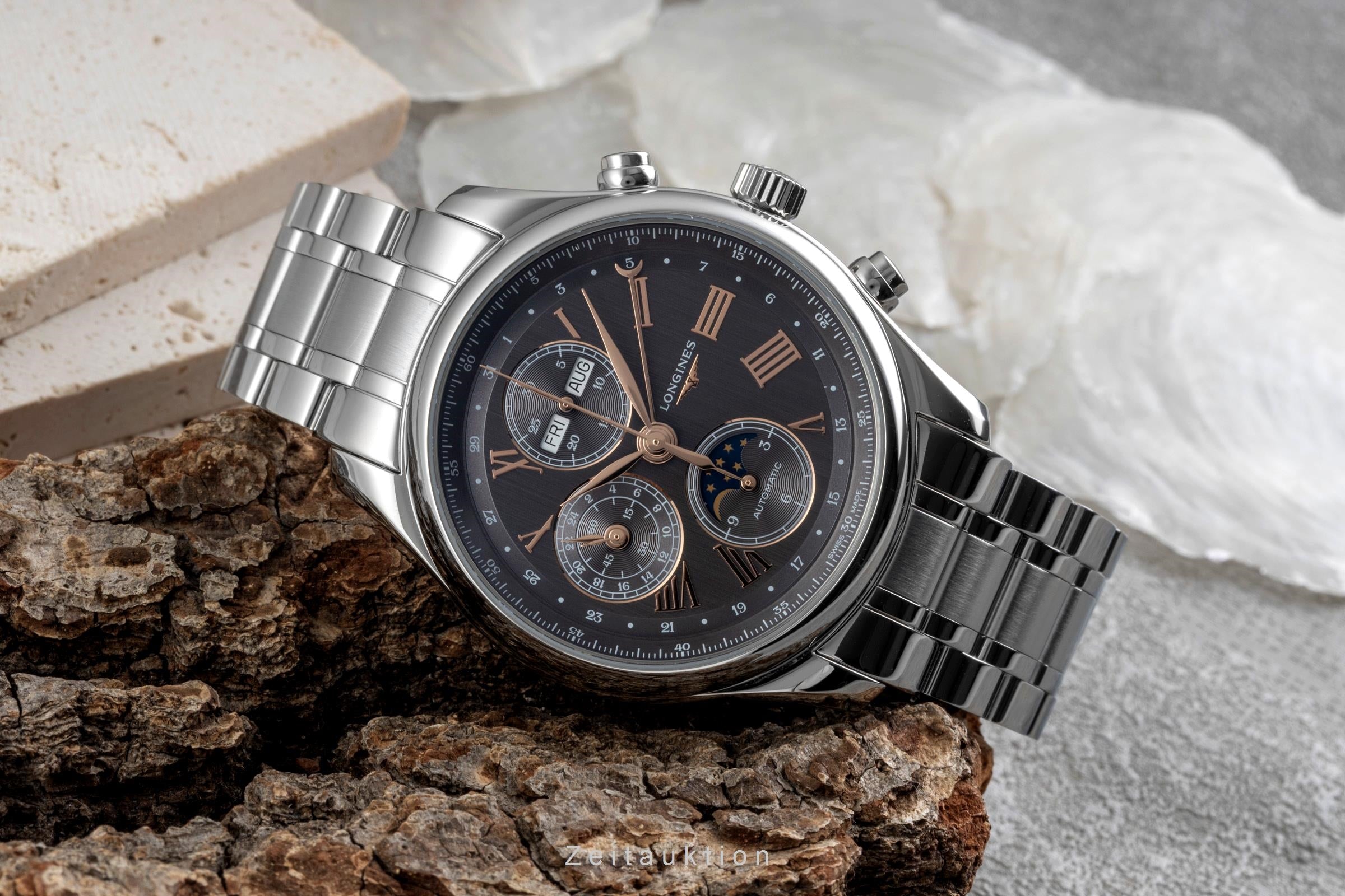 Longines Master Collection Chronograph Mondphase Stahl  L2.773.4.61.6 NP: 4150 € [2605142]