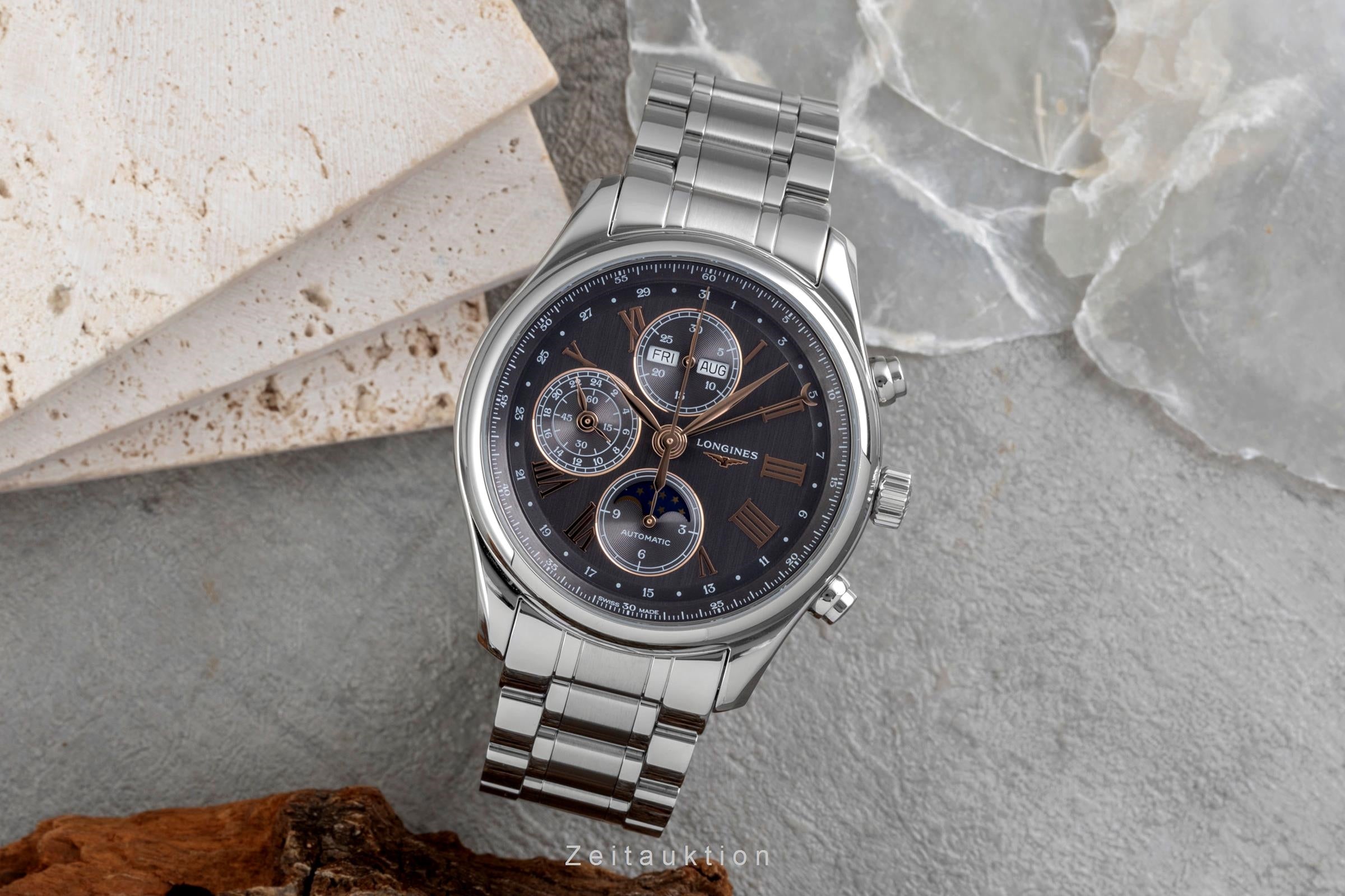 Longines Master Collection Chronograph Mondphase Stahl  L2.773.4.61.6 NP: 4150 € [2605142]