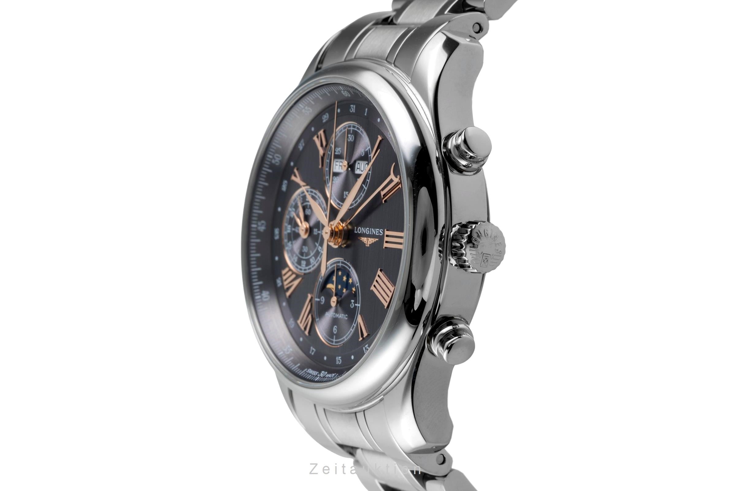 Longines Master Collection Chronograph Mondphase Stahl  L2.773.4.61.6 NP: 4150 € [2605142]