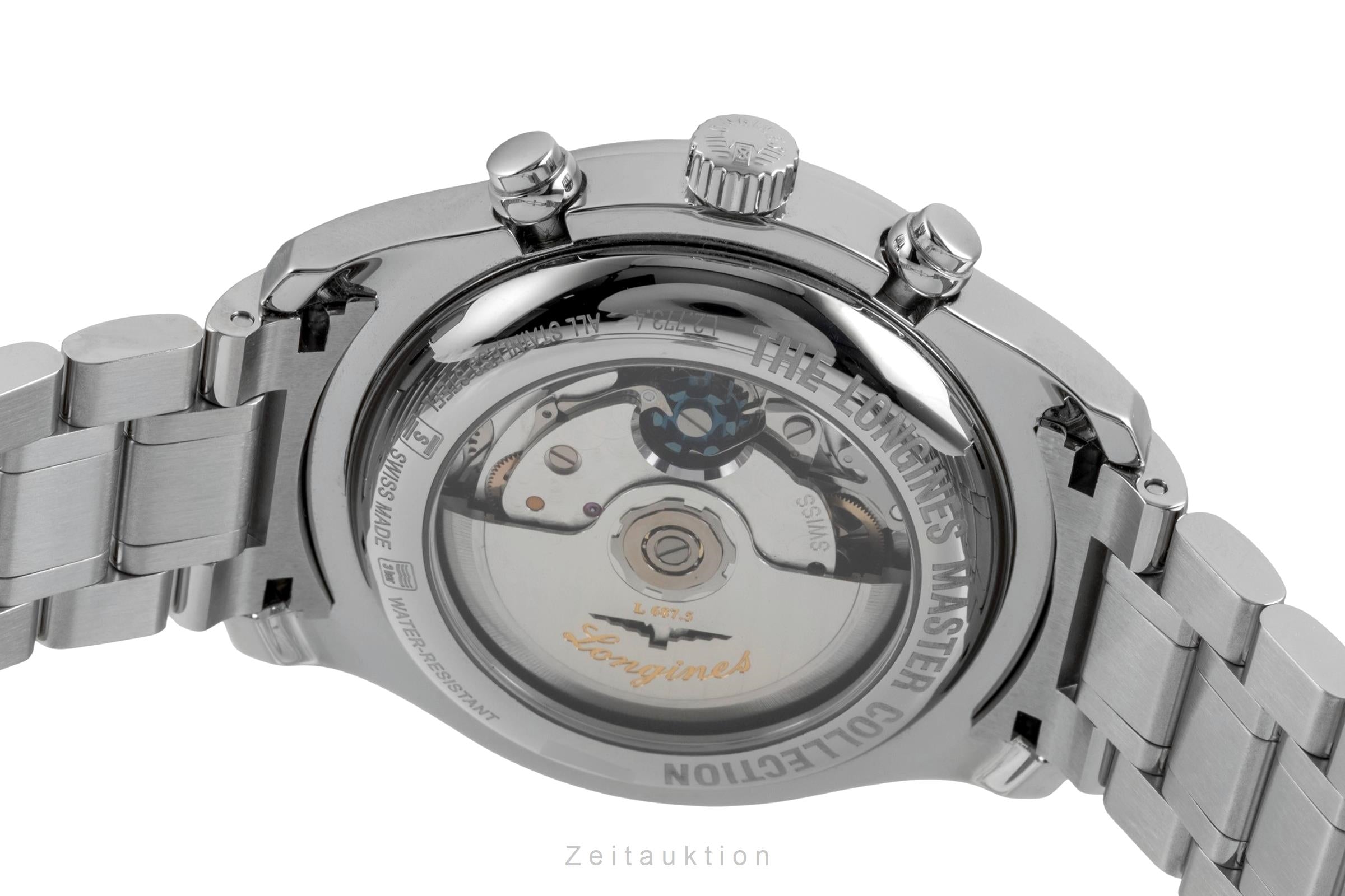 Longines Master Collection Chronograph Mondphase Stahl  L2.773.4.61.6 NP: 4150 € [2605142]