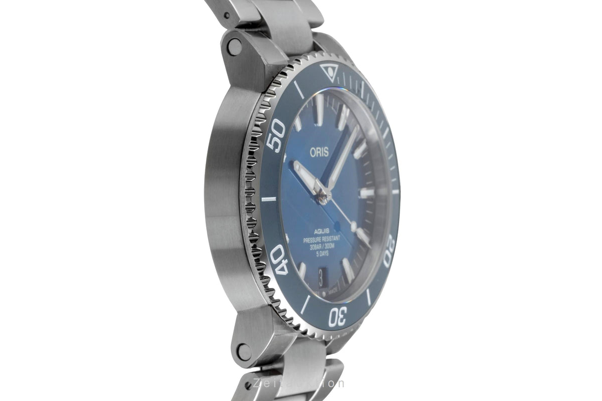Oris Aquis Date acciaio automatismo orologio da uomo 01 400 7763 4135-07 8 24 09PEB LP: 3500EUR  [2605144]