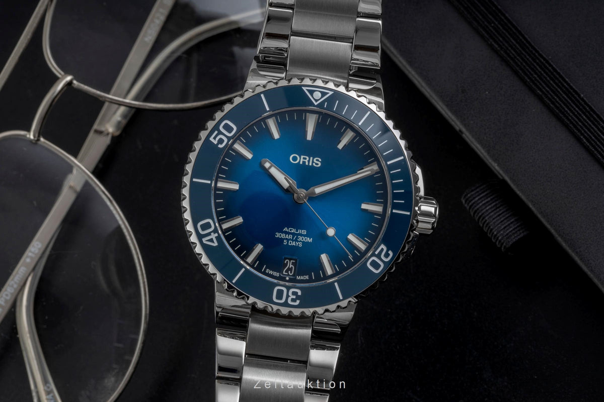 Oris Aquis Date acciaio automatismo orologio da uomo 01 400 7769 4135-07 8 22 09PEB  [2605146]