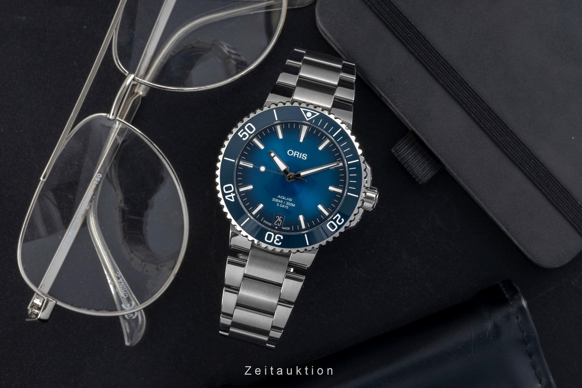 Oris Aquis Date acciaio automatismo orologio da uomo 01 400 7769 4135-07 8 22 09PEB  [2605146]