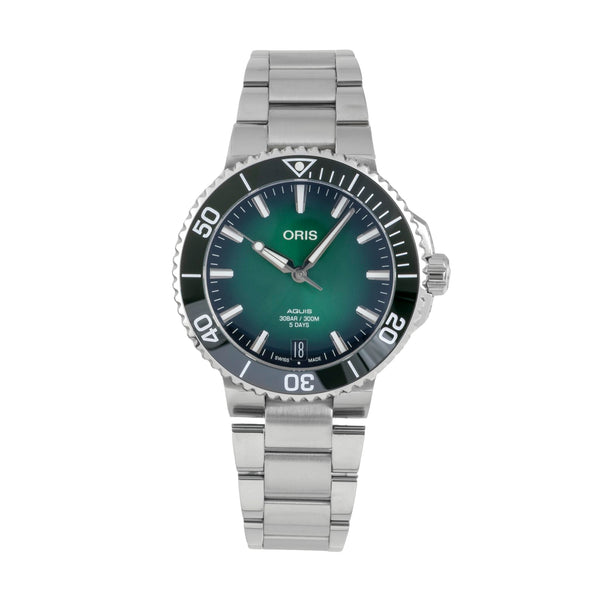 Oris Aquis Date acciaio automatismo orologio da uomo 01 400 7769 4157-07 8 22 09PEB LP: 3500EUR  [2605151]
