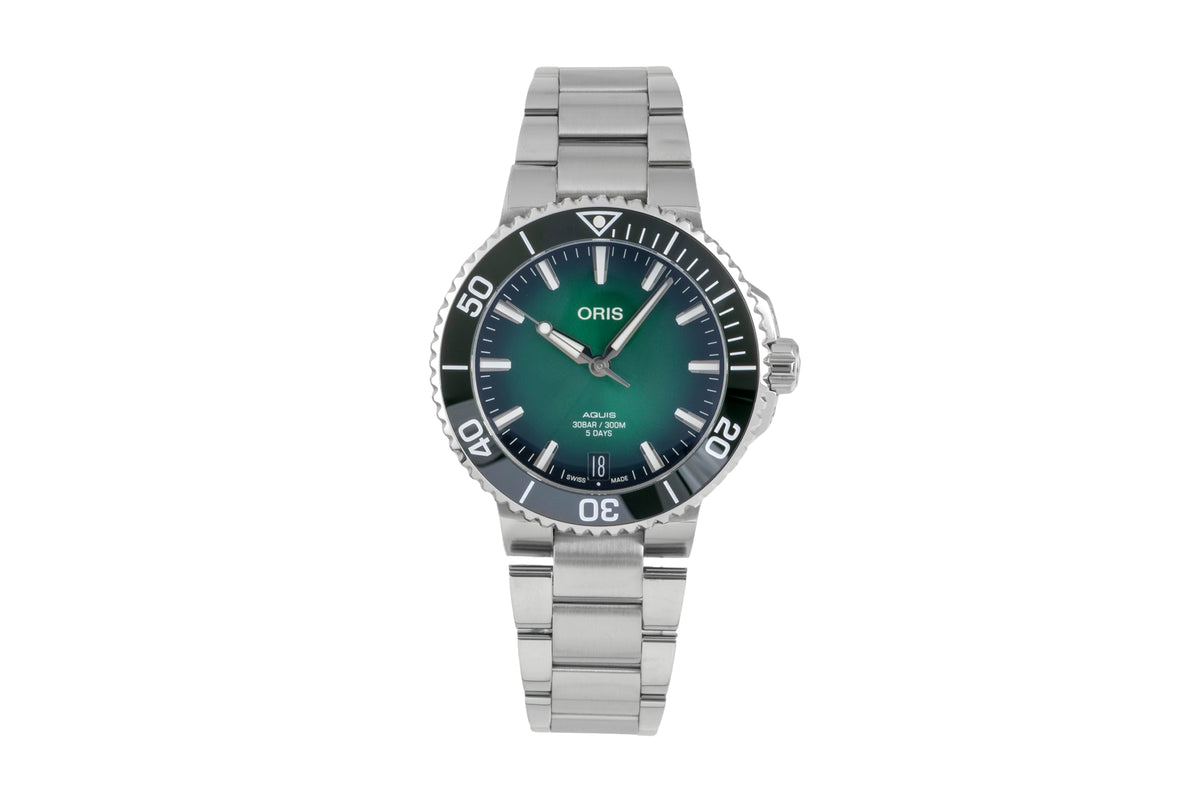 Oris Aquis Date acier automatique montre pour hommes 01 400 7769 4157-07 8 22 09PEB LP: 3500EUR  [2605151]