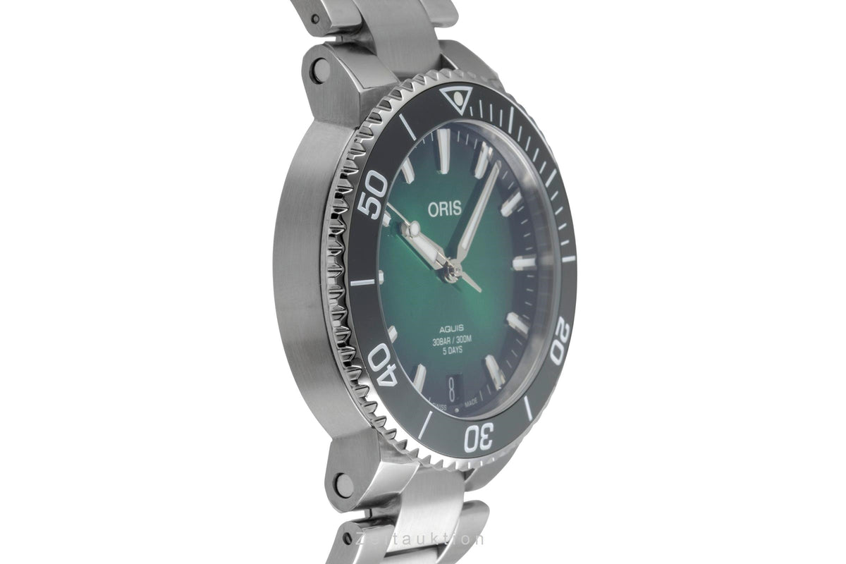 Oris Aquis Date acciaio automatismo orologio da uomo 01 400 7769 4157-07 8 22 09PEB LP: 3500EUR  [2605151]