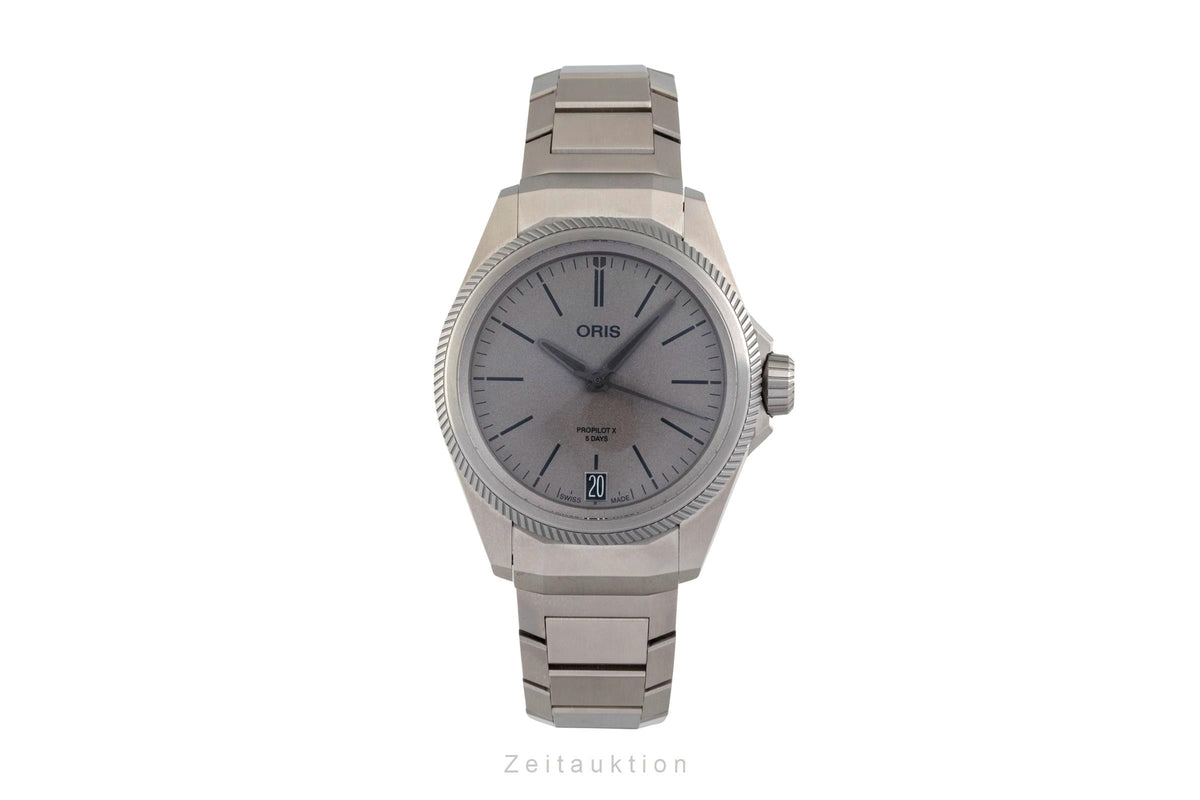 Oris Propilot X titanio automatismo orologio da uomo 01 400 7778 7153-07 7 20 01TLC LP: 4300EUR  [2605158]