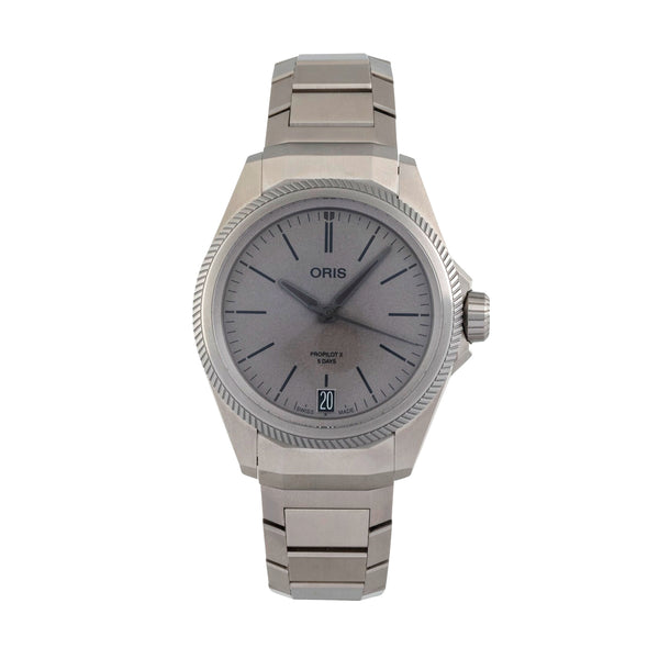 Oris Propilot X titanio automatismo orologio da uomo 01 400 7778 7153-07 7 20 01TLC LP: 4300EUR  [2605158]