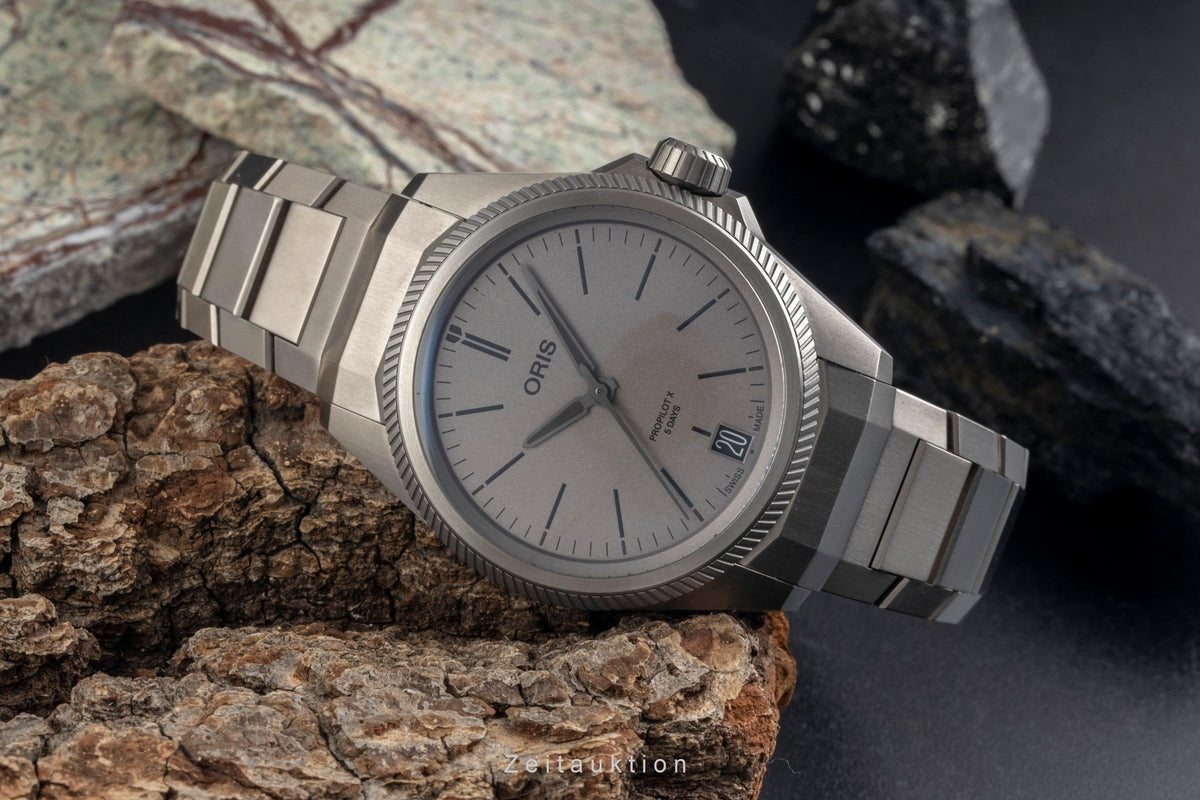 Oris Propilot X titanio automatismo orologio da uomo 01 400 7778 7153-07 7 20 01TLC LP: 4300EUR  [2605158]
