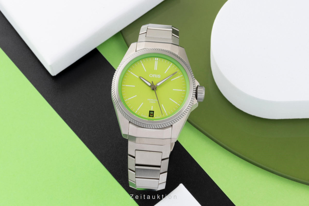 Oris Propilot X titanio automático reloj para caballeros 01 400 7778 7157-Set LP: 4500EUR  [2605163]