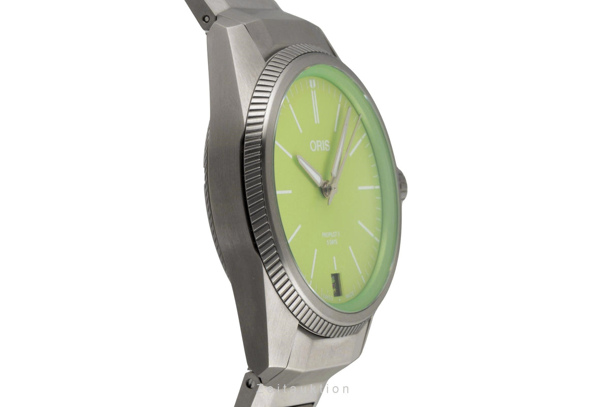 Oris Propilot X titanio automático reloj para caballeros 01 400 7778 7157-Set LP: 4500EUR  [2605163]