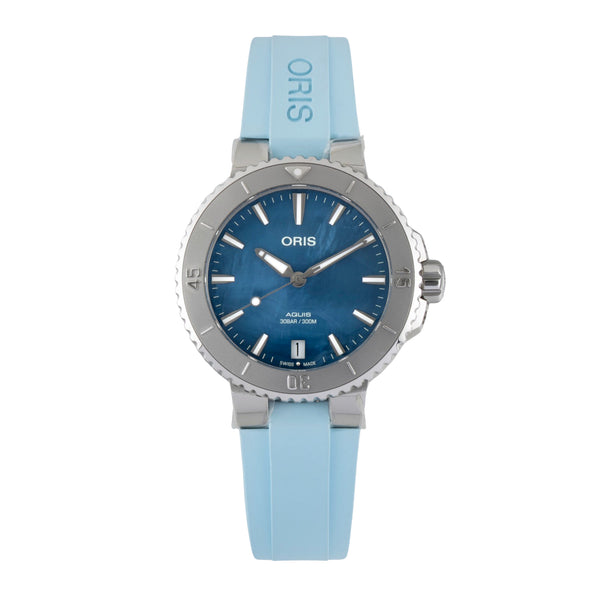 Oris Aquis Date acciaio automatismo orologio da donna 01 733 7770 4155-07 4 18 65FC LP: 2150EUR  [2605168]