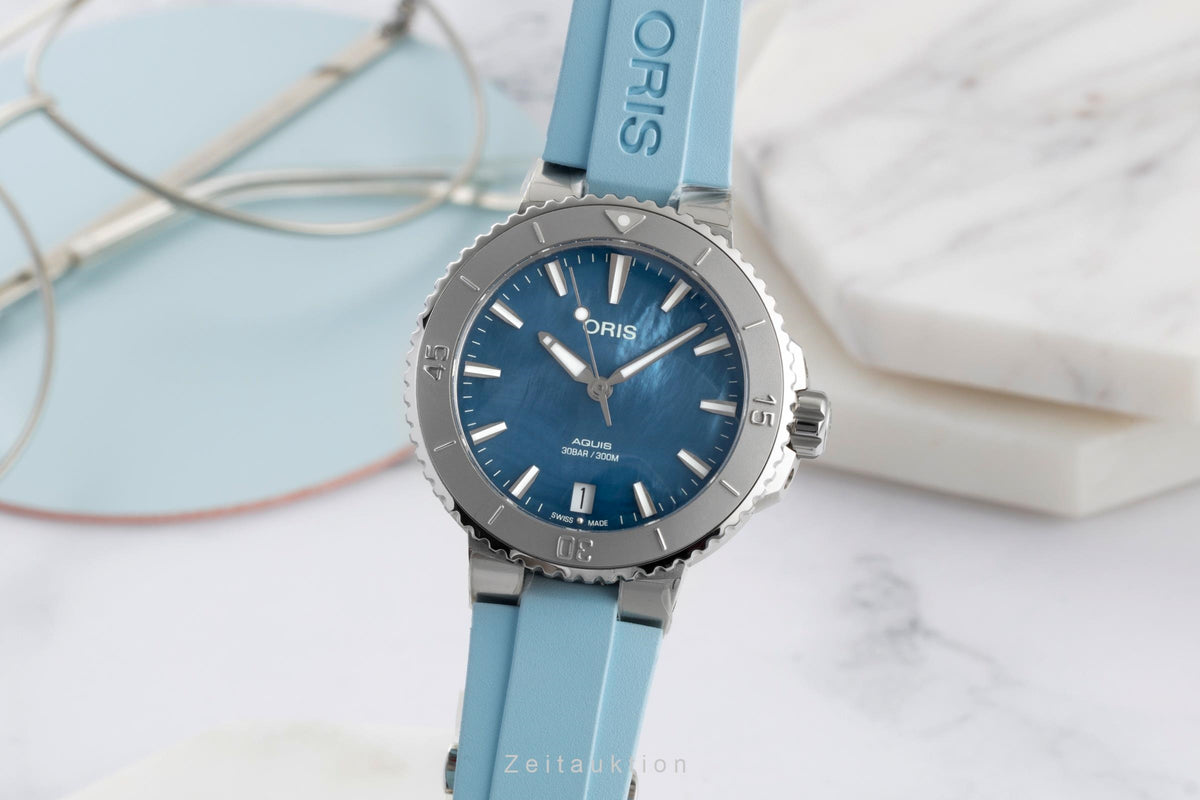 Oris Aquis Date acciaio automatismo orologio da donna 01 733 7770 4155-07 4 18 65FC LP: 2150EUR  [2605168]