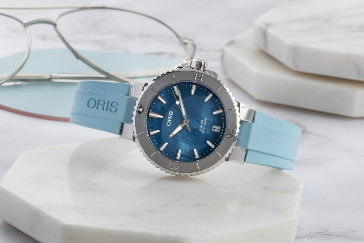 Oris Aquis Date acciaio automatismo orologio da donna 01 733 7770 4155-07 4 18 65FC LP: 2150EUR  [2605168]