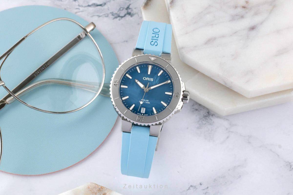 Oris Aquis Date acciaio automatismo orologio da donna 01 733 7770 4155-07 4 18 65FC LP: 2150EUR  [2605168]