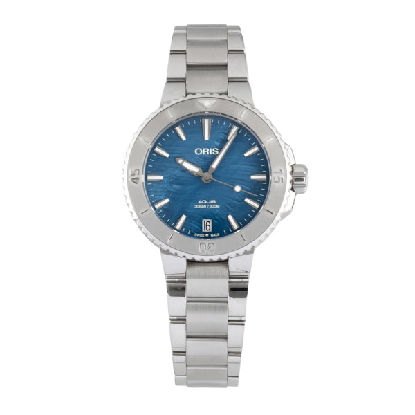 Oris Aquis Date acciaio automatismo orologio da donna 01 733 7770 4155-07 8 18 05P LP: 2350EUR  [2605169]