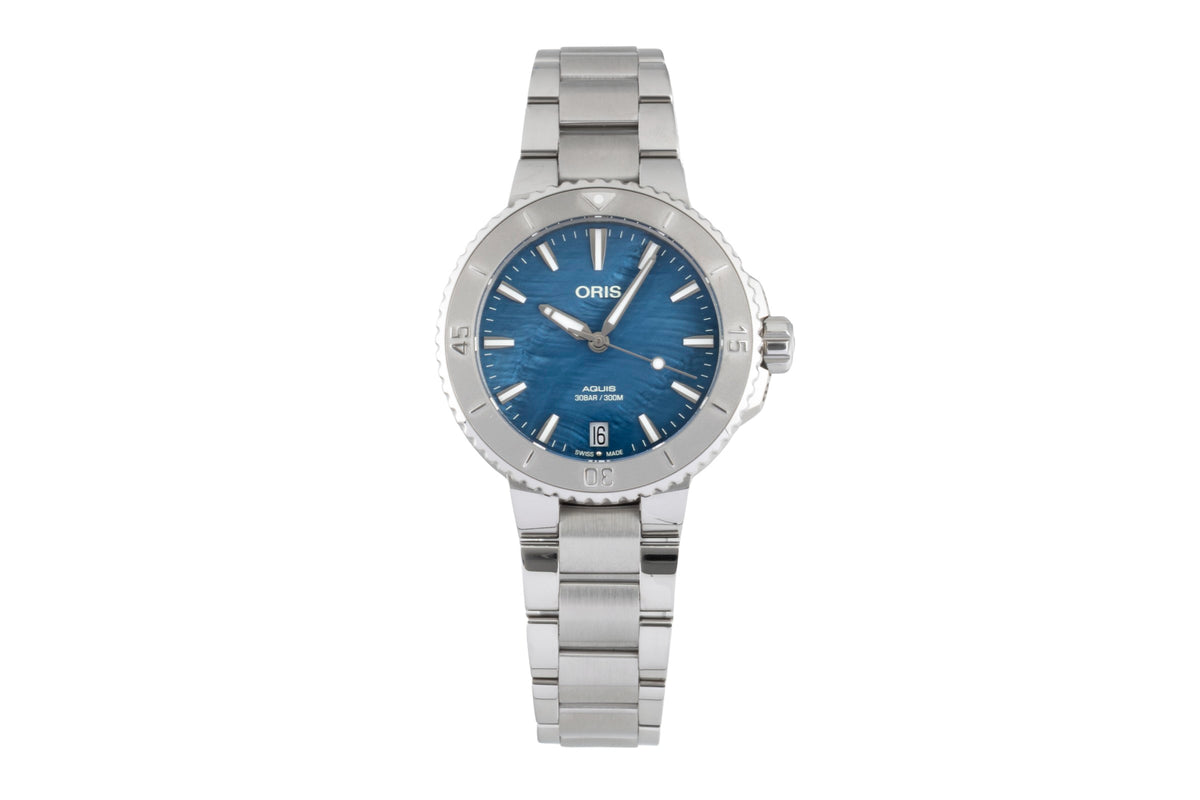 Oris Aquis Date acier automatique montre pour femmes 01 733 7770 4155-07 8 18 05P LP: 2350EUR  [2605169]