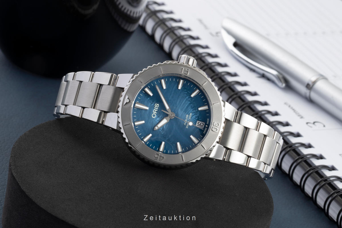Oris Aquis Date acciaio automatismo orologio da donna 01 733 7770 4155-07 8 18 05P LP: 2350EUR  [2605169]