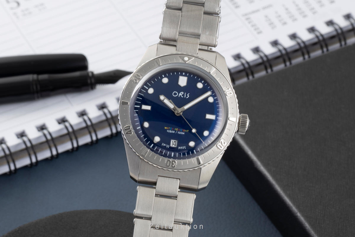 Oris Divers Sixty-Five acciaio automatismo orologio da uomo 01 733 7771 4085-Set LP: 2500EUR Limited  [2605178]
