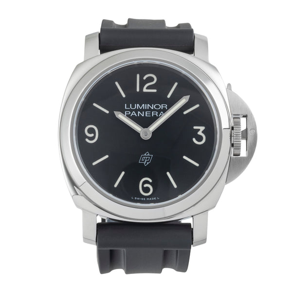 Panerai Luminor Base Logo Edelstahl Handaufzug Herrenuhr Ref. PAM01086 Papiere  [2605182]