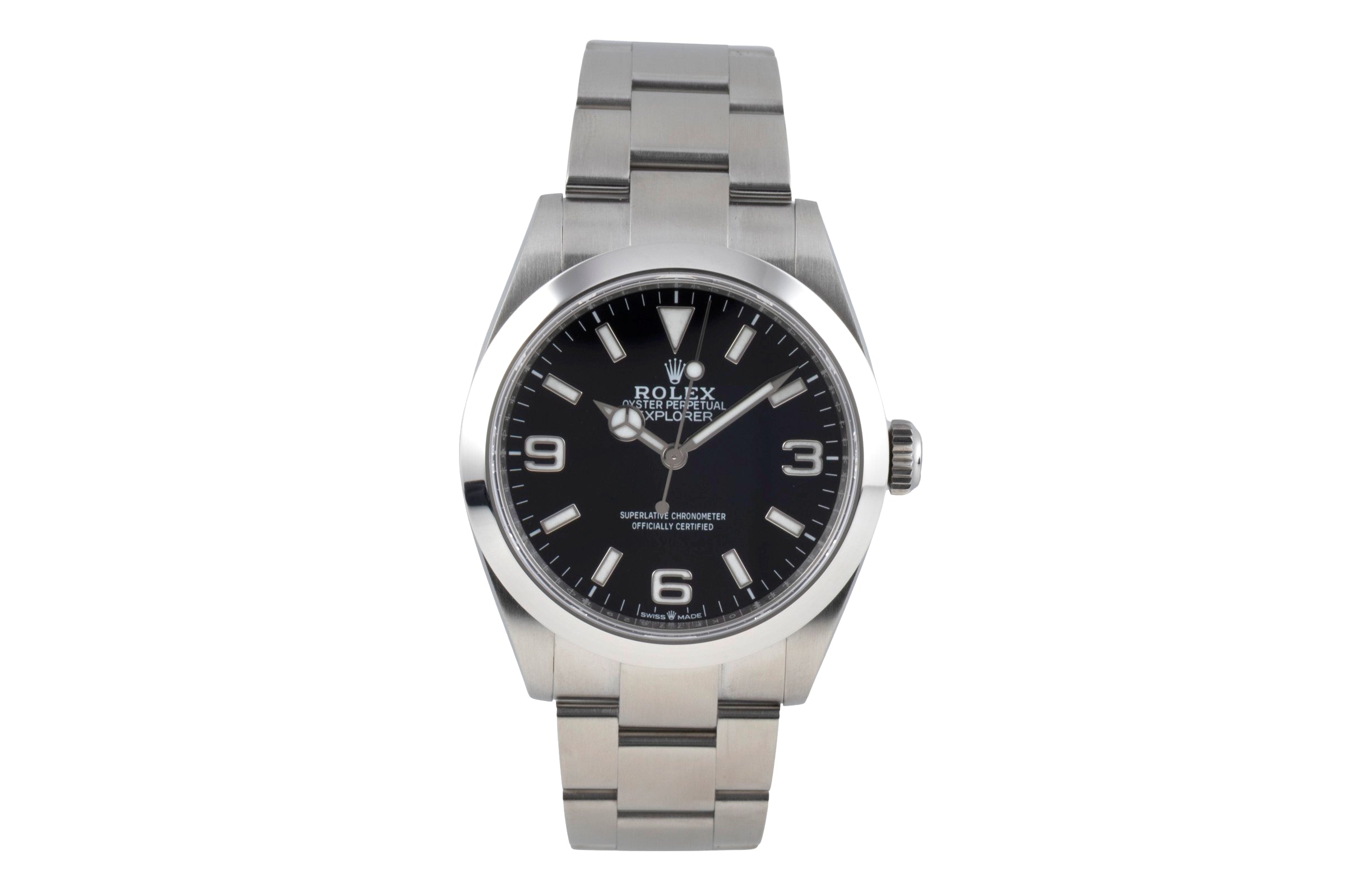 Rolex Explorer 40 Oyster Edelstahl Automatik Herrenuhr Ref. 224270 B&P 2024 [2605183]