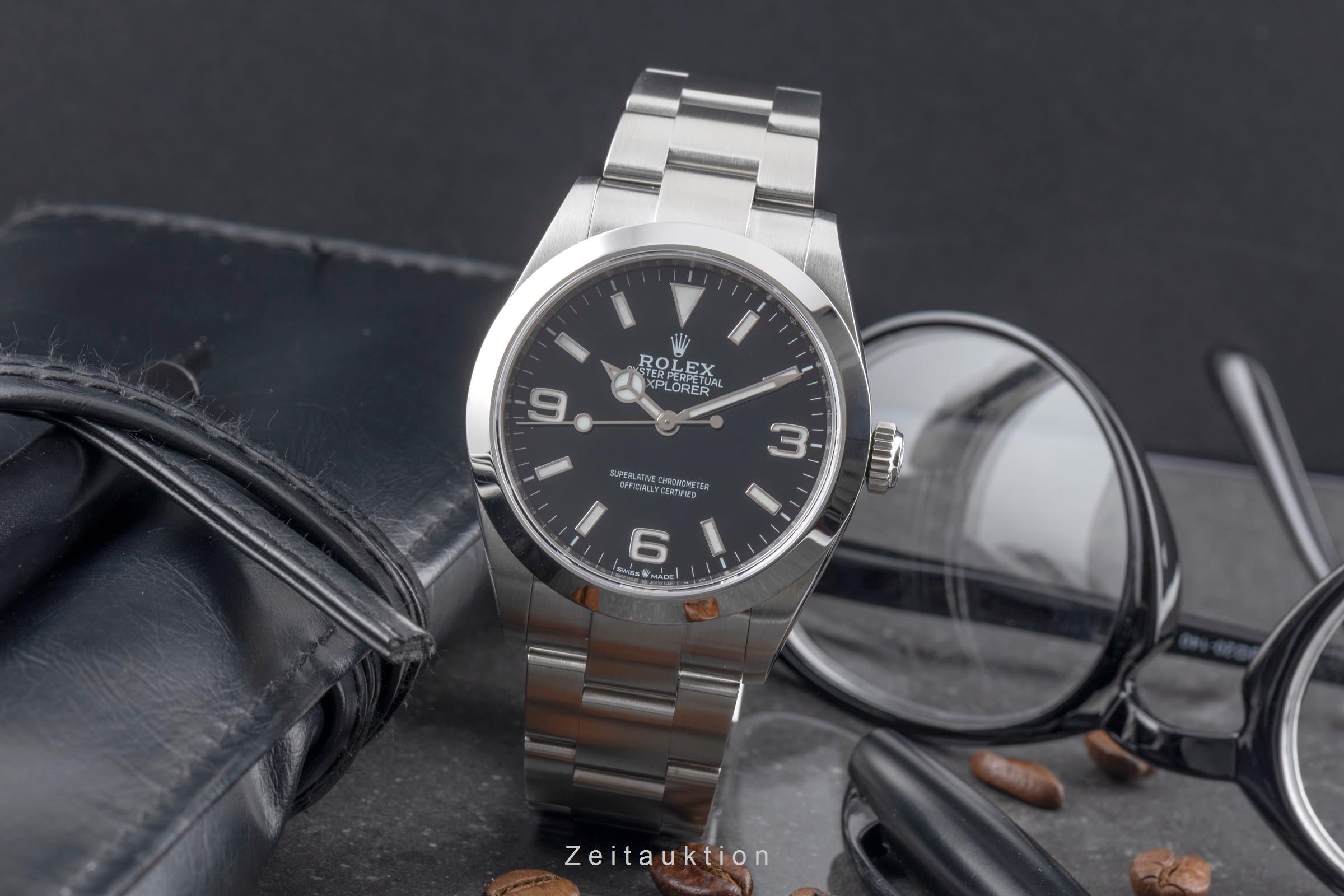 Rolex Explorer steel automatic men's watch 224270  [2605183]