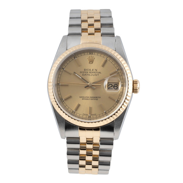 Rolex Datejust acciaio / oro automatismo orologio da uomo 16233 LP: 15350EUR  [2605188]