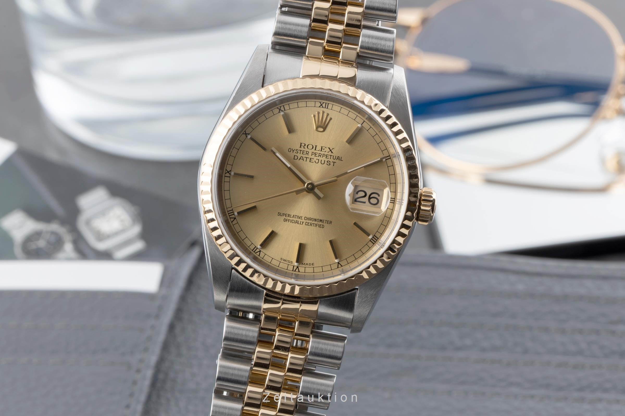 Rolex Datejust acciaio / oro automatismo orologio da uomo 16233 LP: 15350EUR  [2605188]