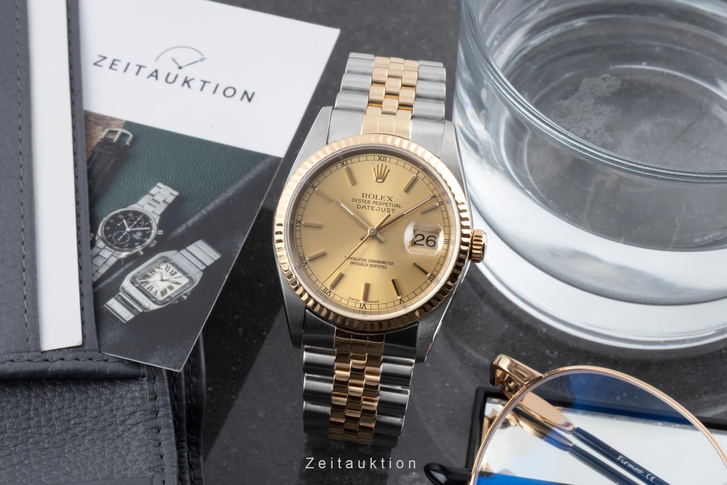 Rolex Datejust acciaio / oro automatismo orologio da uomo 16233 LP: 15350EUR  [2605188]