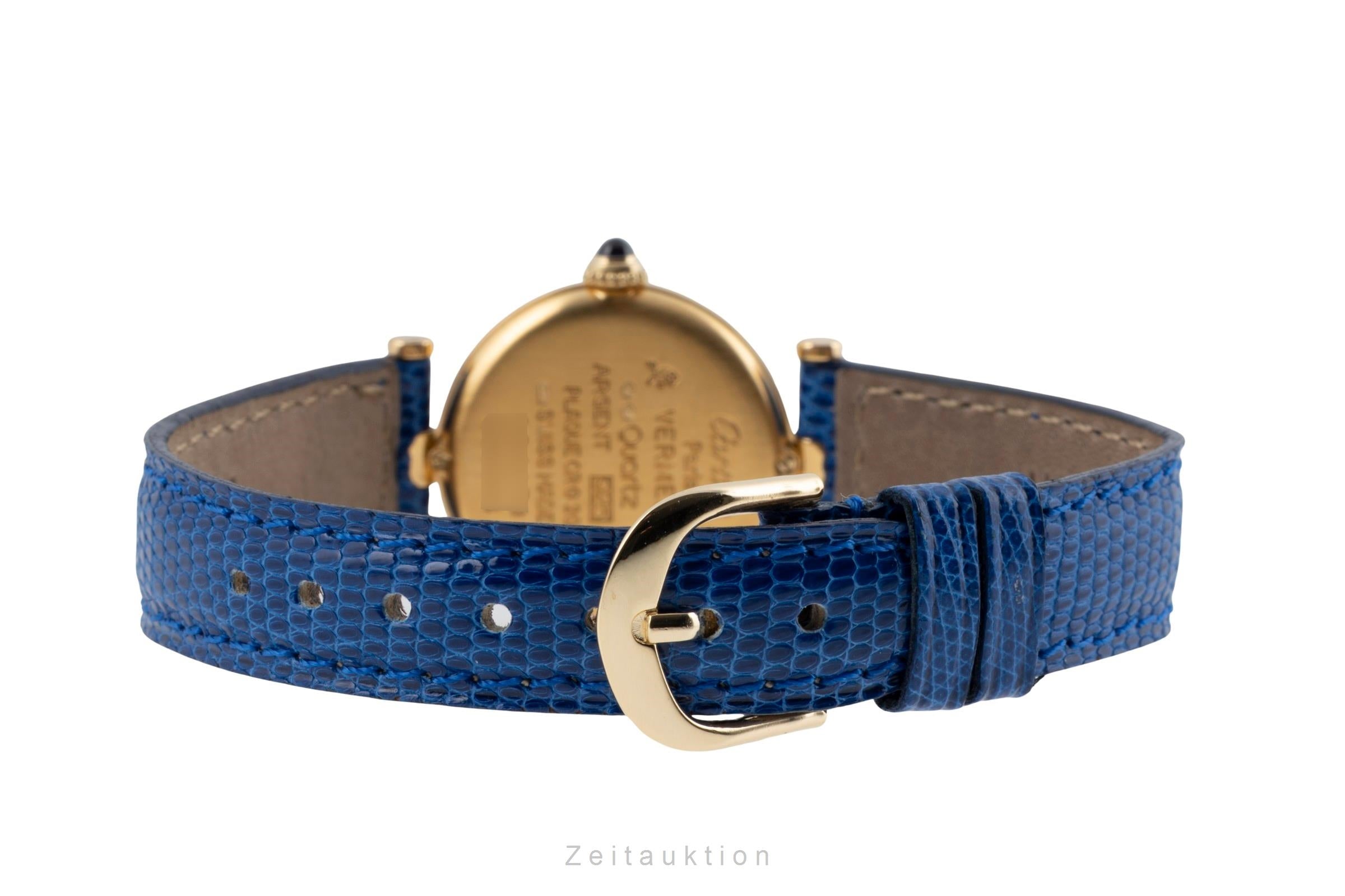 Cartier Vendome argento dorato quarzo orologio da donna 590004  [2605190]