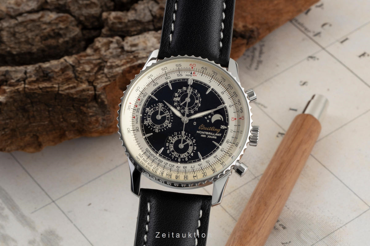 Breitling Navitimer Montbrillant 1461 Jours Chronograph Automatik Ref A19030 B&P [2605192]