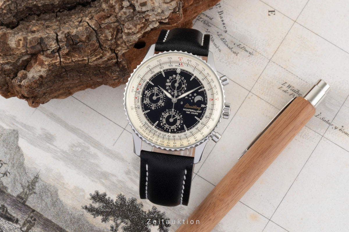 Breitling Navitimer Montbrillant 1461 Jours Chronograph Automatik Ref A19030 B&P [2605192]