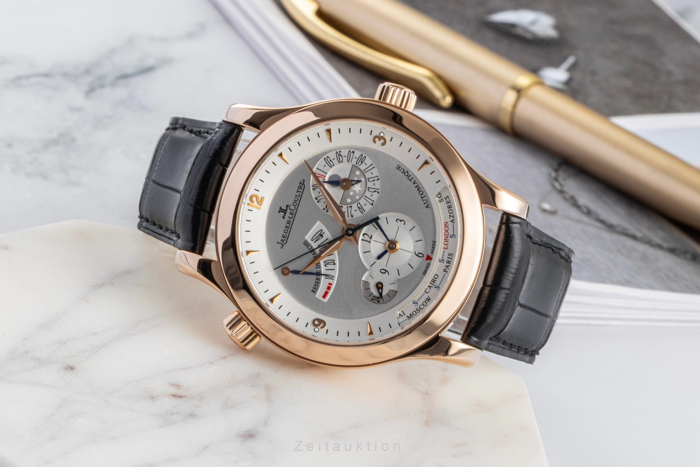 Jaeger LeCoultre Master Geographic 18K Roségold Ref Q1502420 147.2.57.S B&P 2007 [2605195]