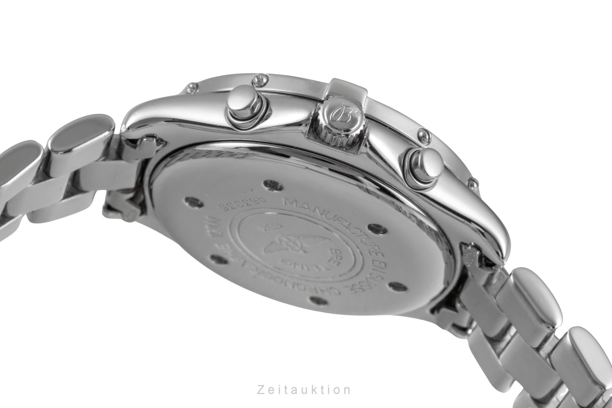 Breitling Colt Chronograph Black Dial Quarz Stahl Herrenuhr Ref. A53035 Papiere [2605211]