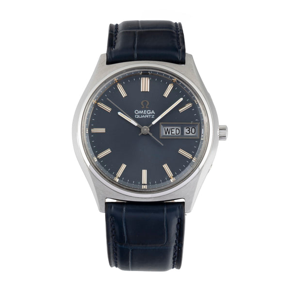Omega acier quartz montre pour hommes 196.0065 Vintage  [2605216]