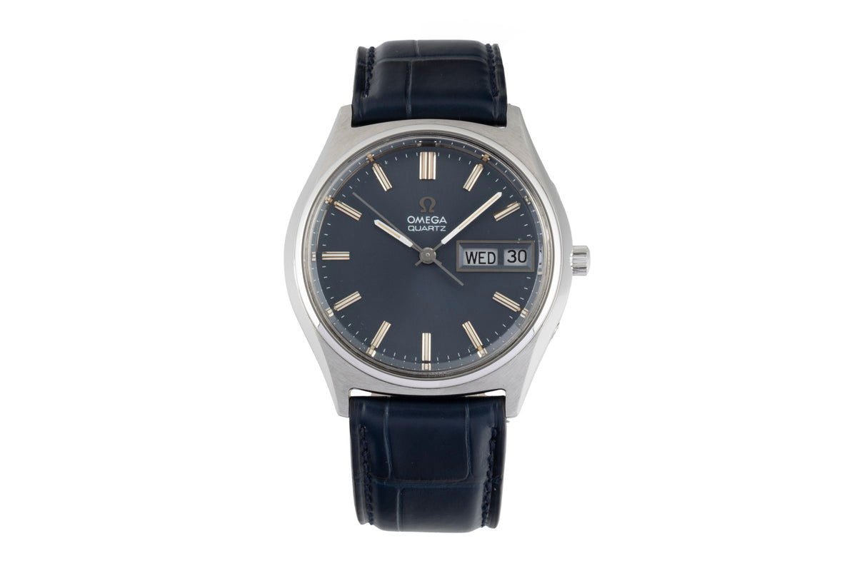 Omega steel quartz men's watch 196.0065 Vintage  [2605216]