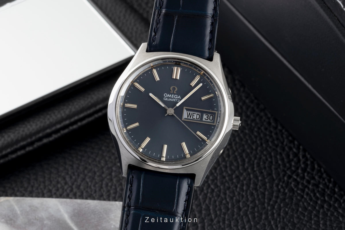 Omega acier quartz montre pour hommes 196.0065 Vintage  [2605216]