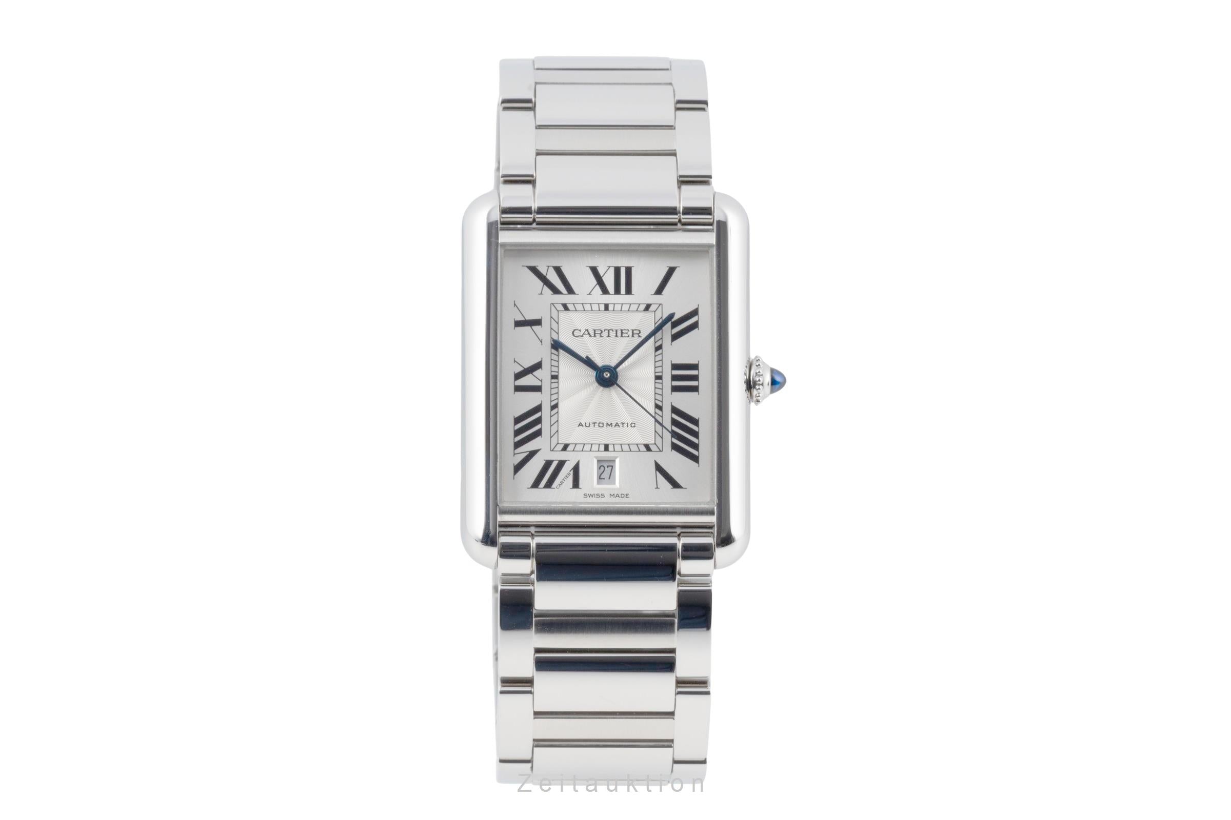 Cartier Tank acero automático reloj para caballeros WSTA0053 LP: 5900EUR  [2605217]