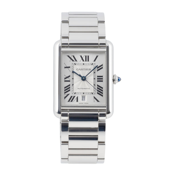 Cartier Tank acero automático reloj para caballeros WSTA0053 LP: 5900EUR  [2605217]