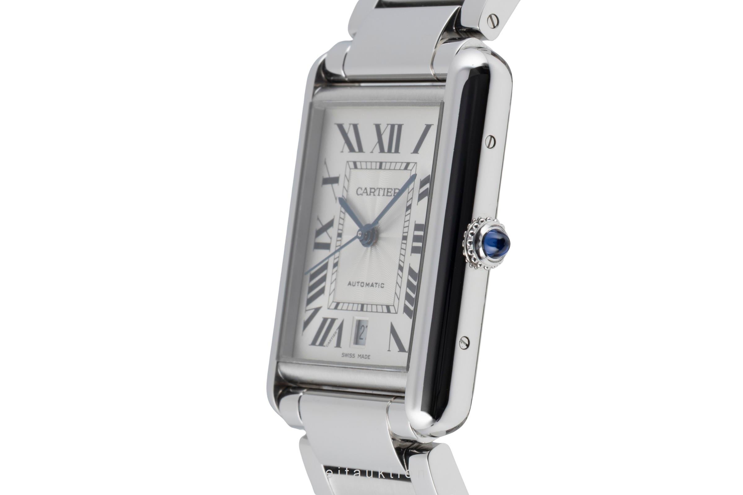 Cartier Tank acero automático reloj para caballeros WSTA0053 LP: 5900EUR  [2605217]