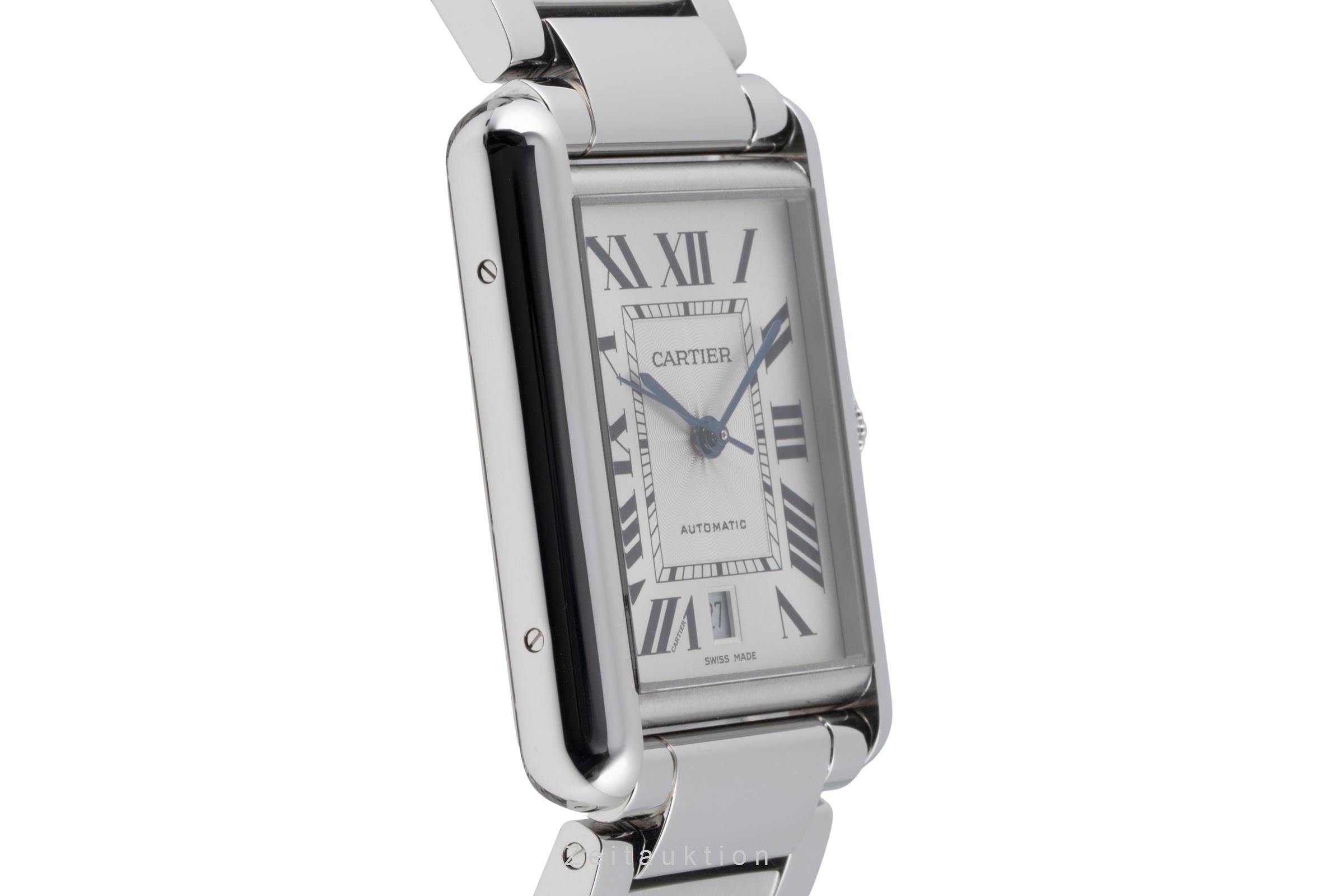 Cartier Tank acero automático reloj para caballeros WSTA0053 LP: 5900EUR  [2605217]
