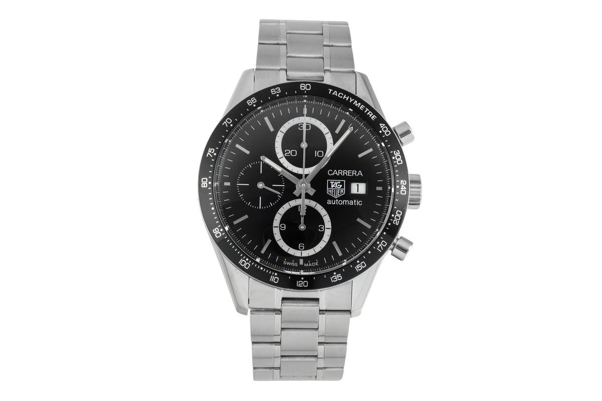 Tag Heuer Carrera Chronograph Stahl Automatik Herrenuhr Ref. CV2010.BA0788 B&P  [2605231]